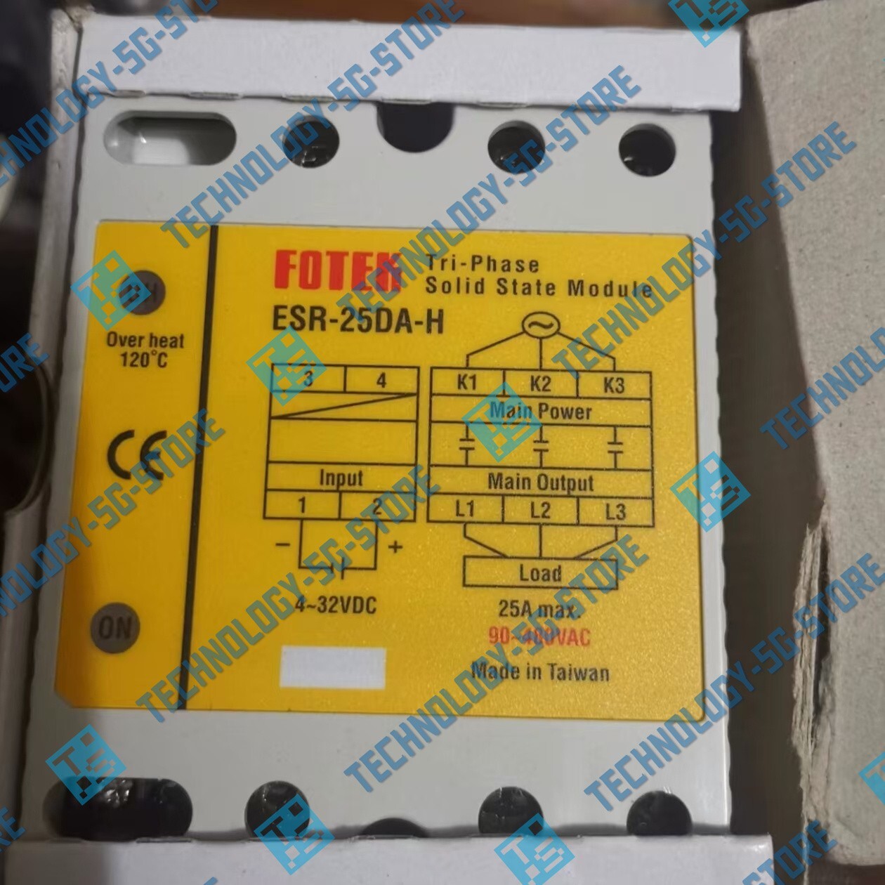 New FOTEK ESR-25DA-H Solid State Relay