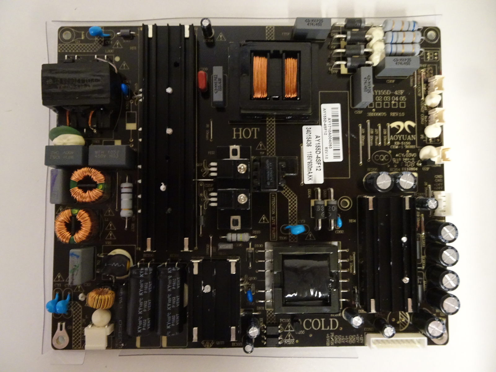 Element E4SFT5517 Westinghouse WD55UT4490 Power Supply (AY155D-4SF) AY155D-4SF12