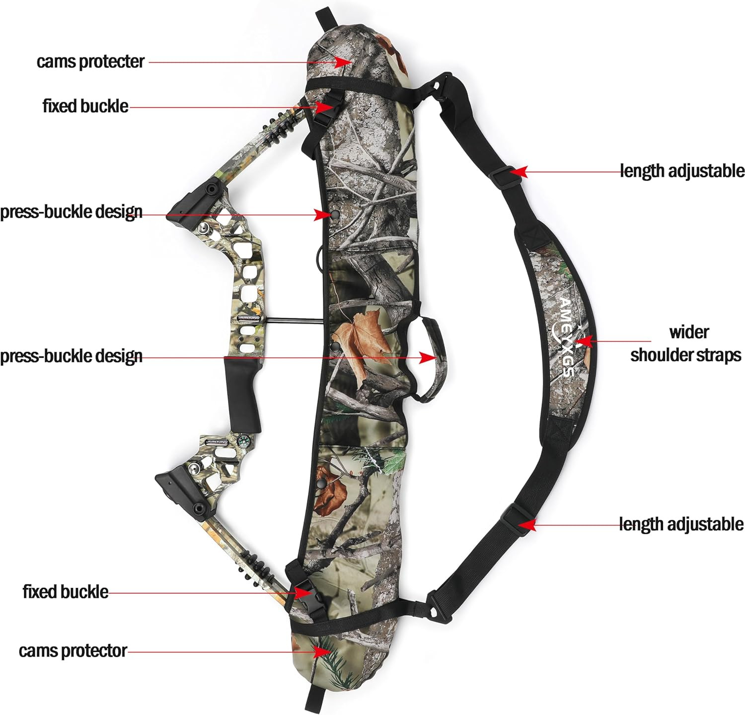 Compound Bow Sling String Protector Shoulder Strap Archery Hunting Accessory