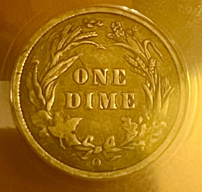 1896-o , Barber Dime VF-25 , Scarce date & grade