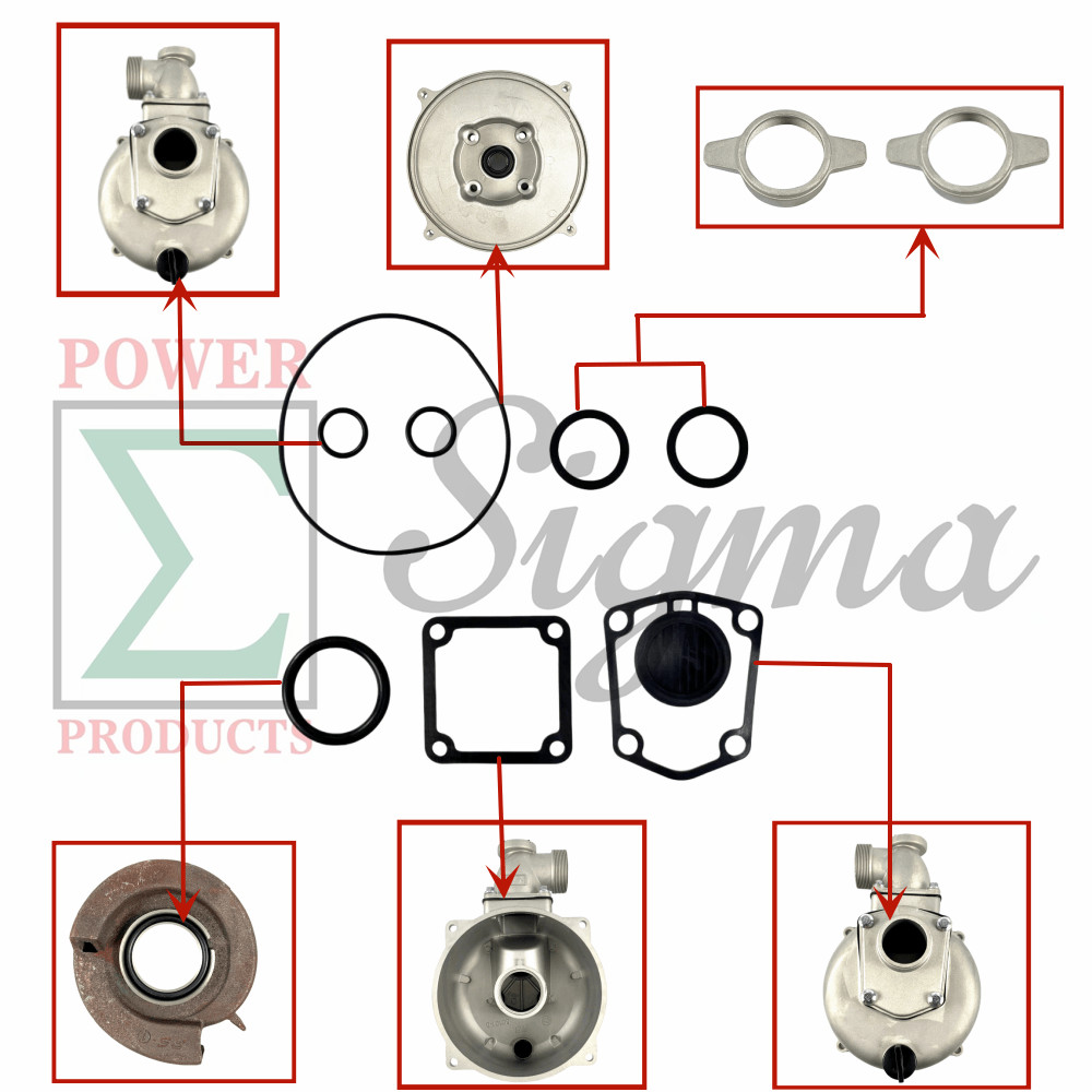 Gasket O-Ring Kit For 2" IN 212cc Pacific HydroStar 61986 68375 69774 Water Pump