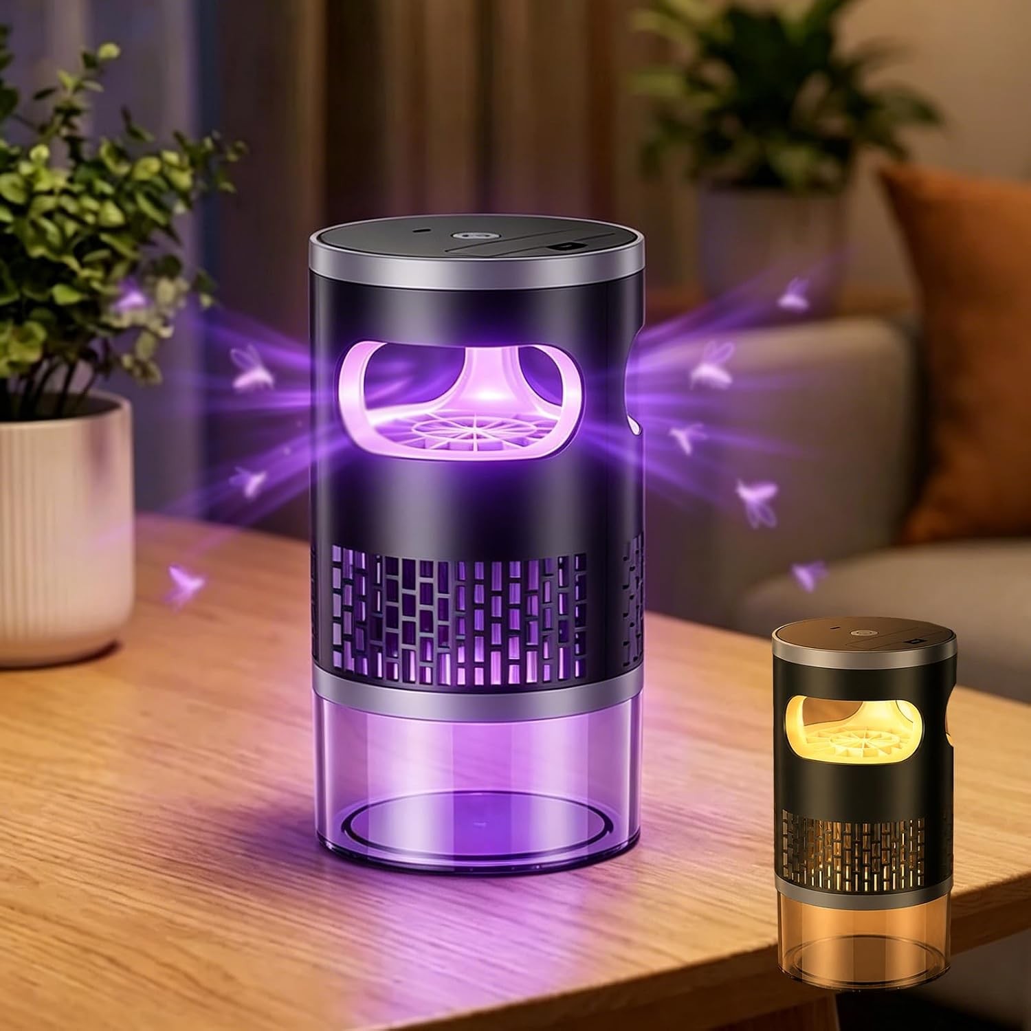 Electric Mosquito Insect Fly Bug Zapper Killer LED Light Trap Lamp Rechargeable