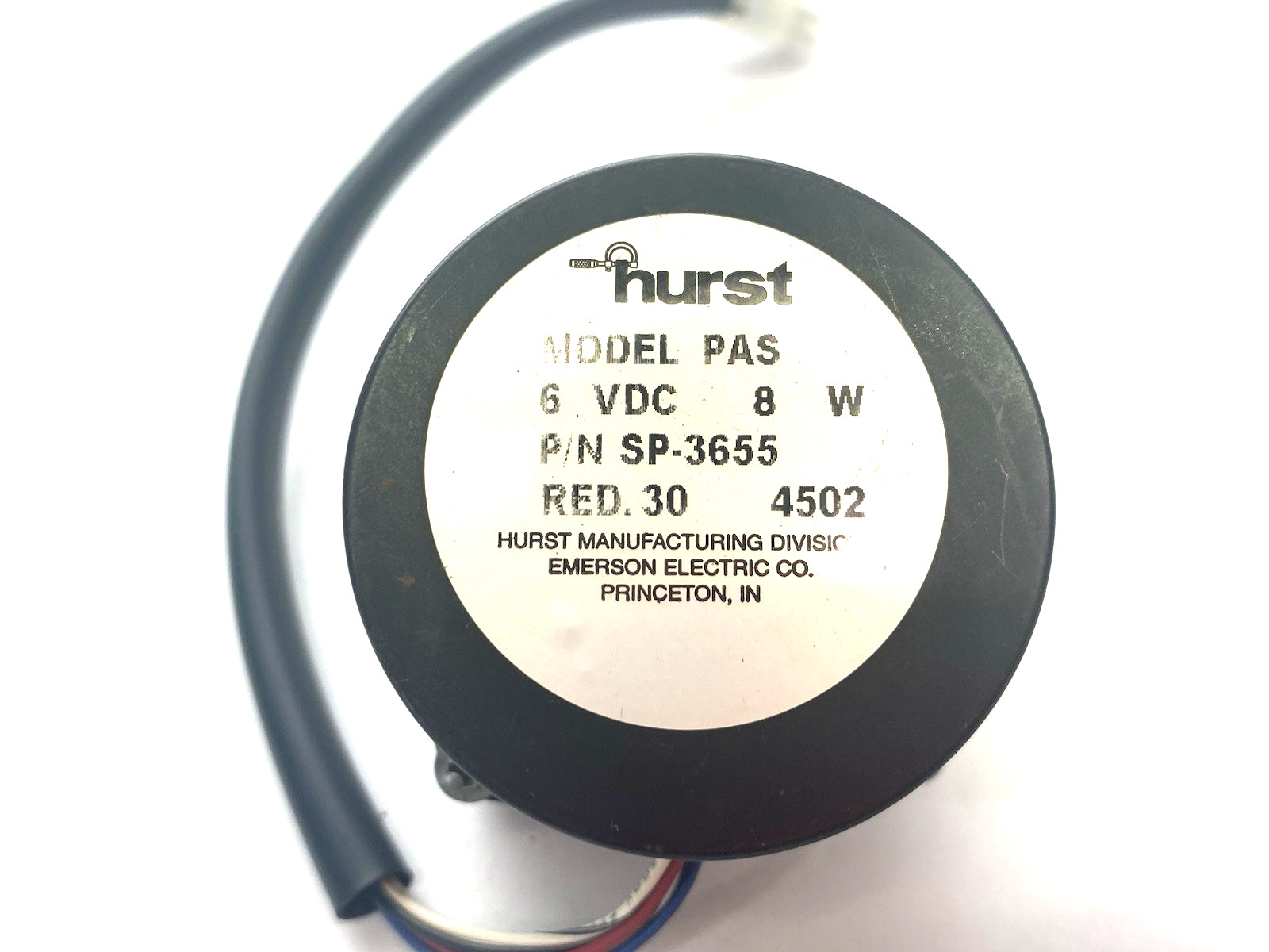 Hurst SP-3655 Stepper Motor Model PAS 6VDC 8W