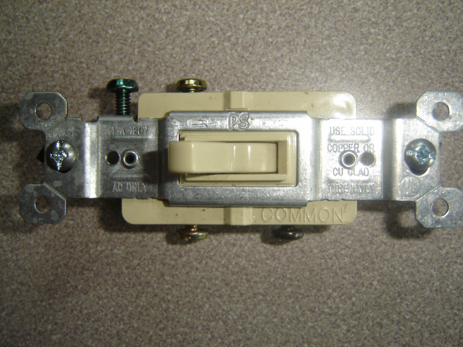663-IG Ivory Pass & Seymour Legrand Toggle Switch 3-Way 15A New, Lot of 5