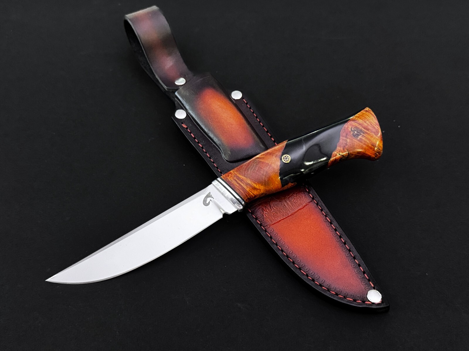 Zlatonozh Zlatoust Russia ELMAX Steel Stainless Outdoor Hunting Knife Handmade