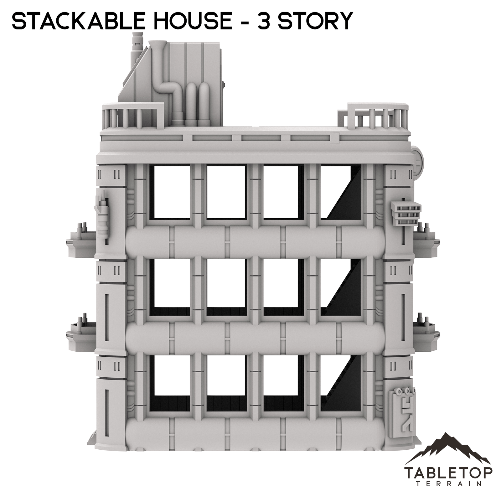 Stackable House - Futuristic City - Compatible with Star Wars Legion