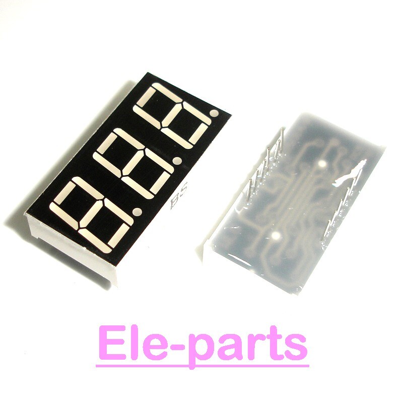 50 Pcs 3 Digit 0.56 Inch Red 7 Segment Led Display Common Anode  Digital Tube