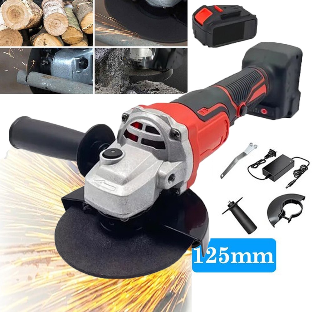 Cordless Angle Grinder Kit 11000RPM Power Tool Sander With 1 Battery & Charger