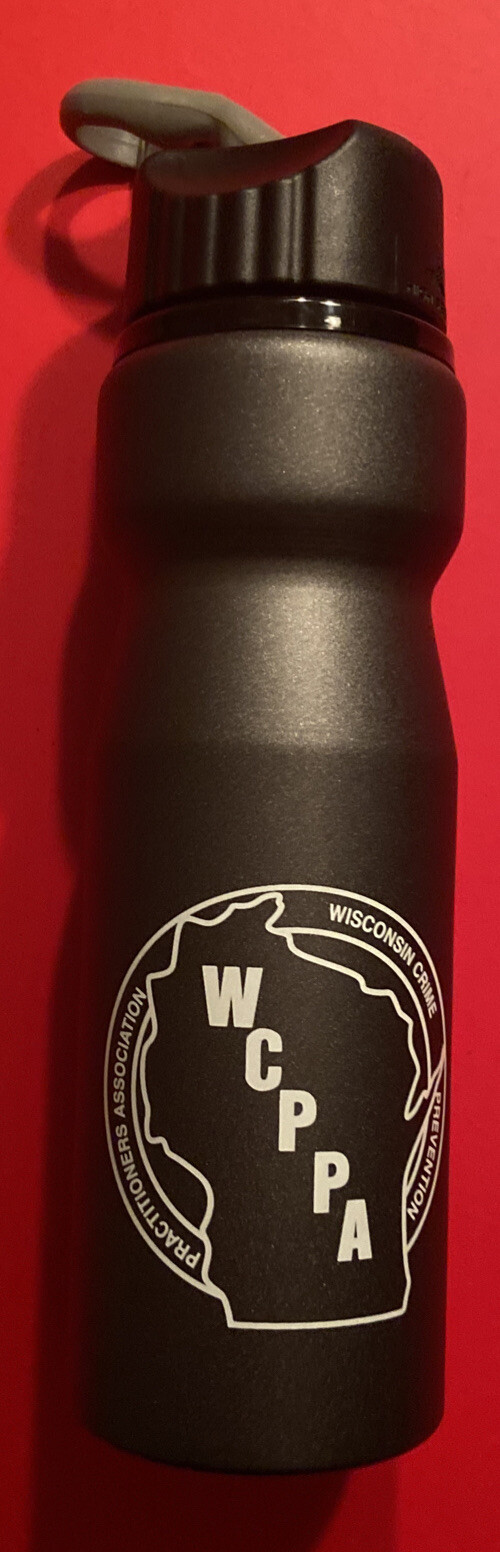 WISCONSIN CRIME SCENE PREVENTION PRACTITIONER ASSOC. Water Bottle Police Sheriff