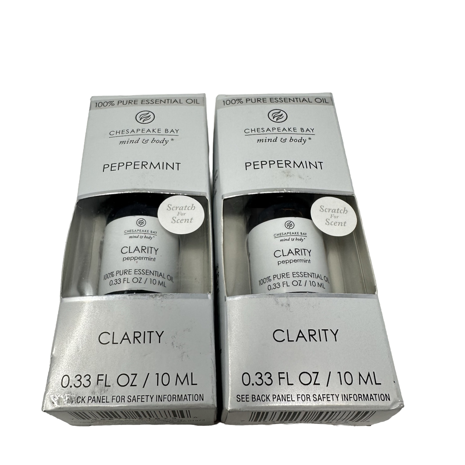 Chesapeake Bay 0.33 Oz Mind & Body Clarity Peppermint 100% Pure Essential Oil X2