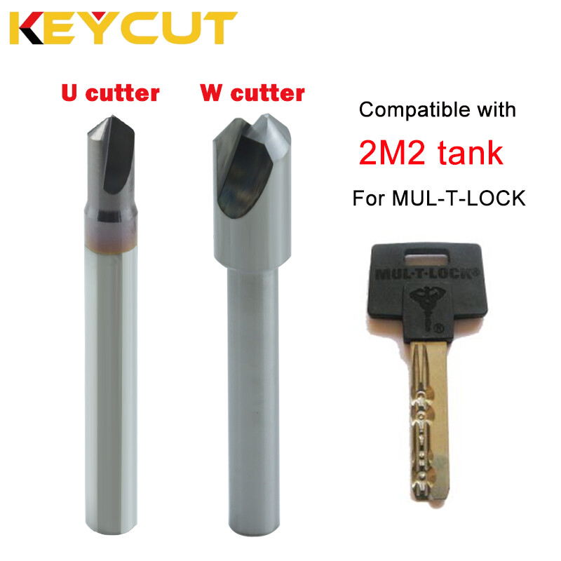 Key Machine Cutter U and W Cutter for 2M2 tank Key Machine  Cut Mul-t lock Keys