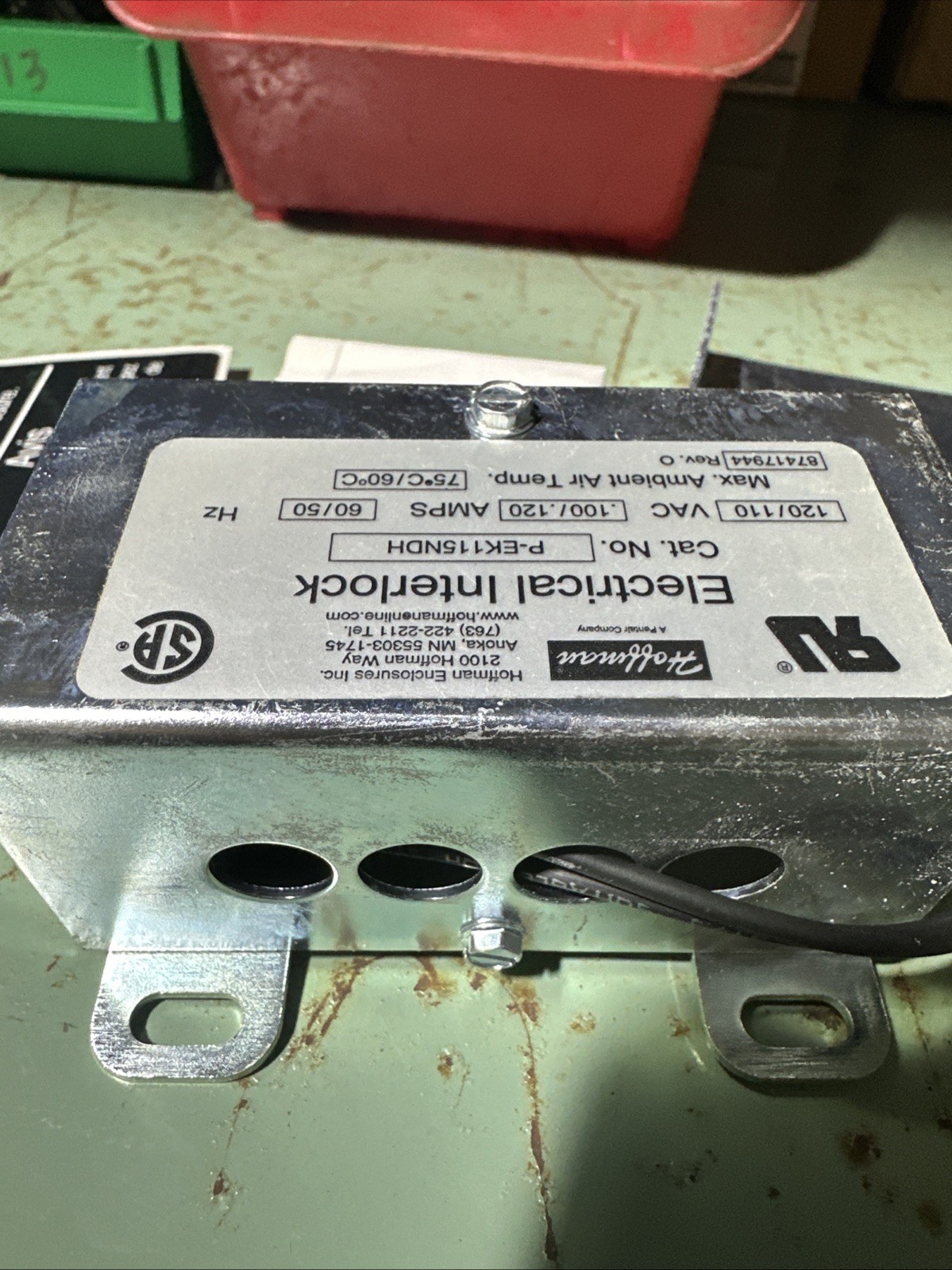 Hoffman PEK115NDH Electrical Interlock Hoffman 22989 120/110 VAC