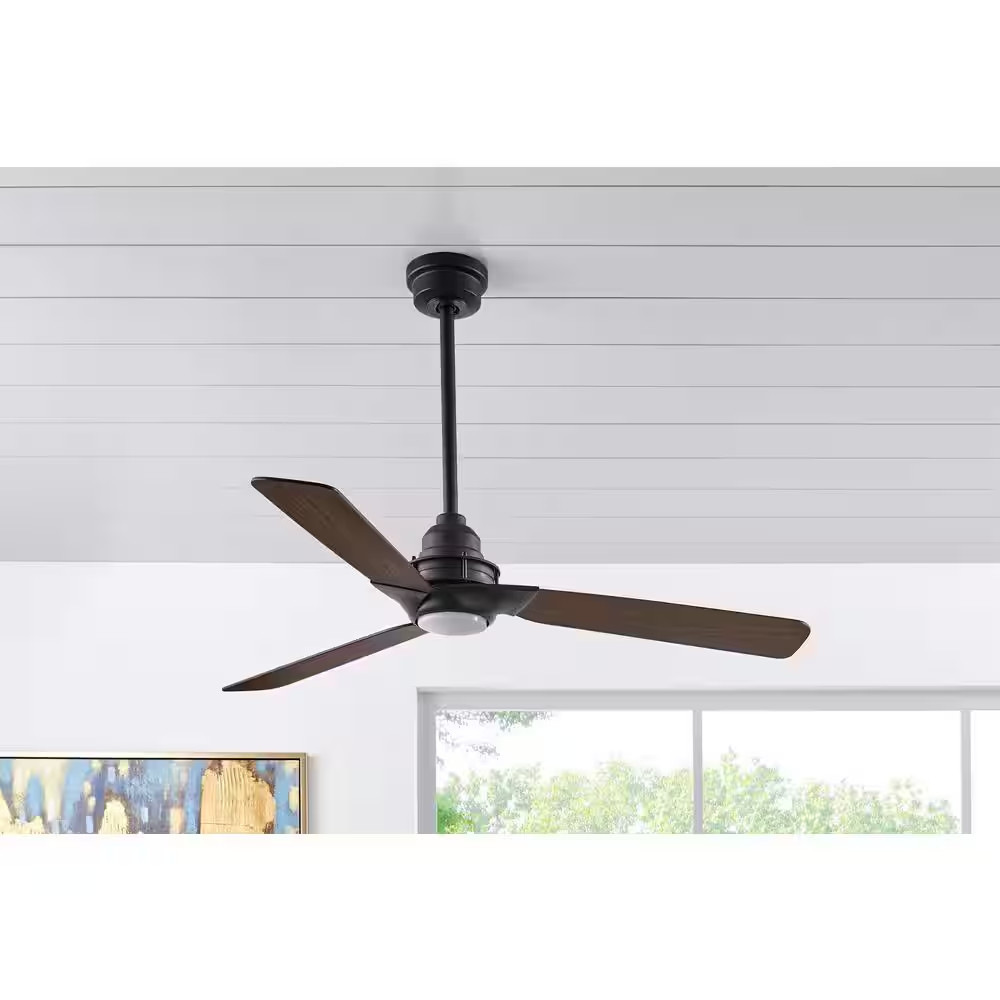 Ester 54 In. White Color Changing Integrated LED Indoor/Outdoor Matte Black Ceil