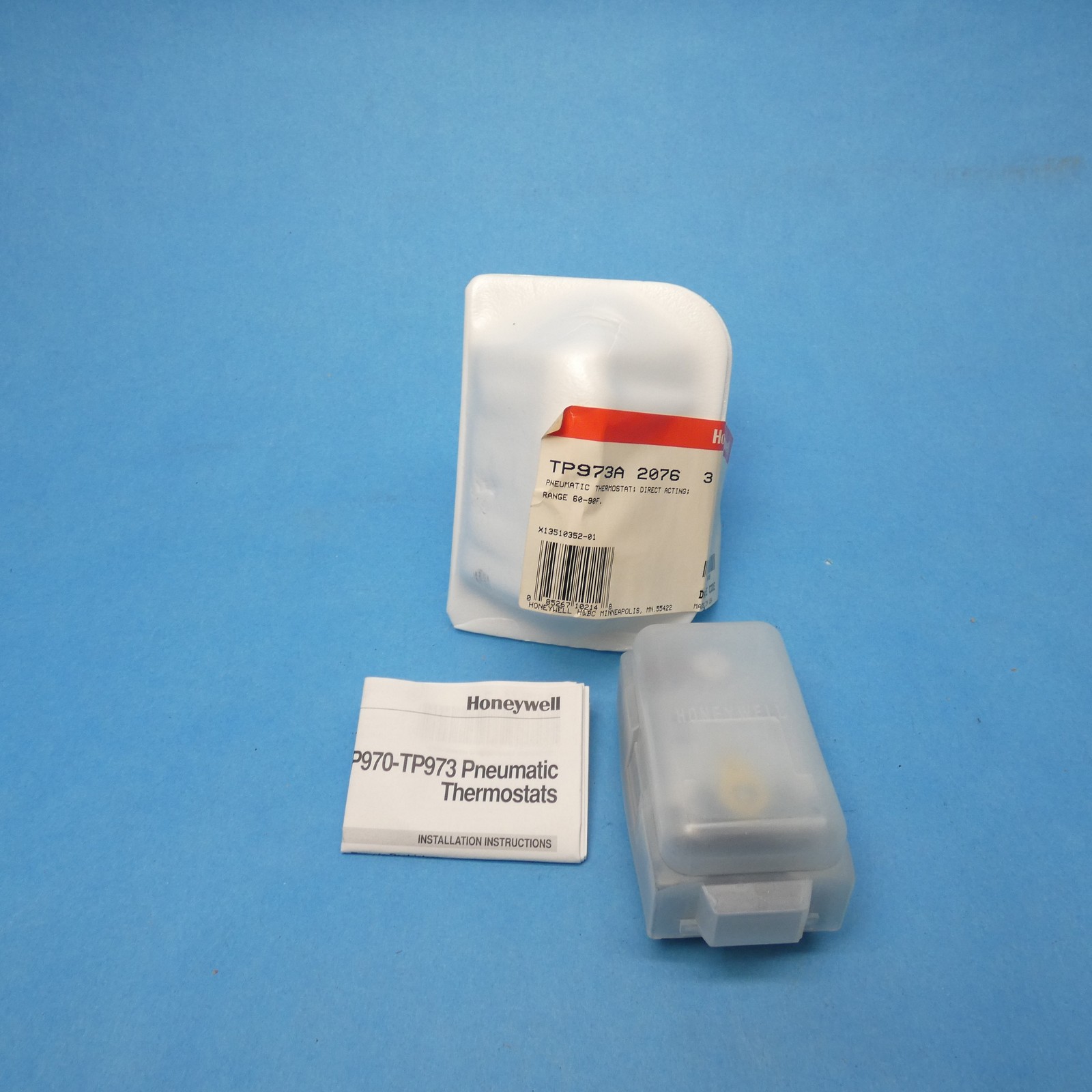 Honeywell TP973A2076 Pneumatic Thermostat Direct Acting 60-90 F 1 or 2 Pipes