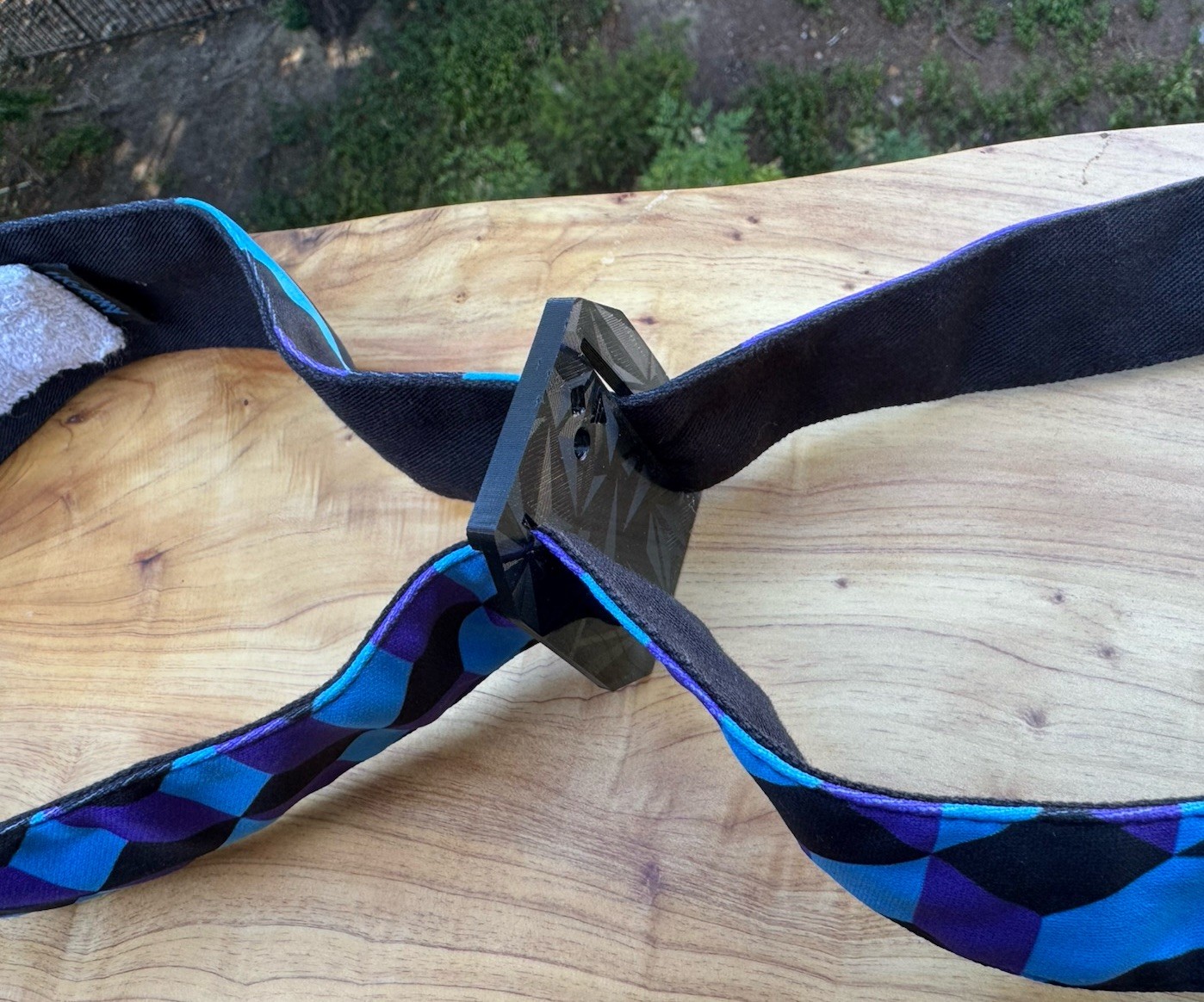 90s Paintball Headband Buckle No Knot Hormesis Sandana - Black
