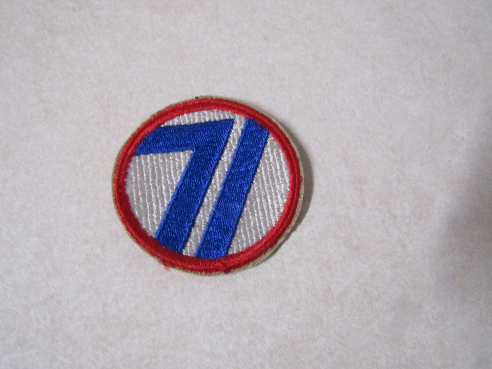MILITARY PATCH OLD ORIGINAL WW2 ERA US ARMY 71ST INFANTRY DIVISION