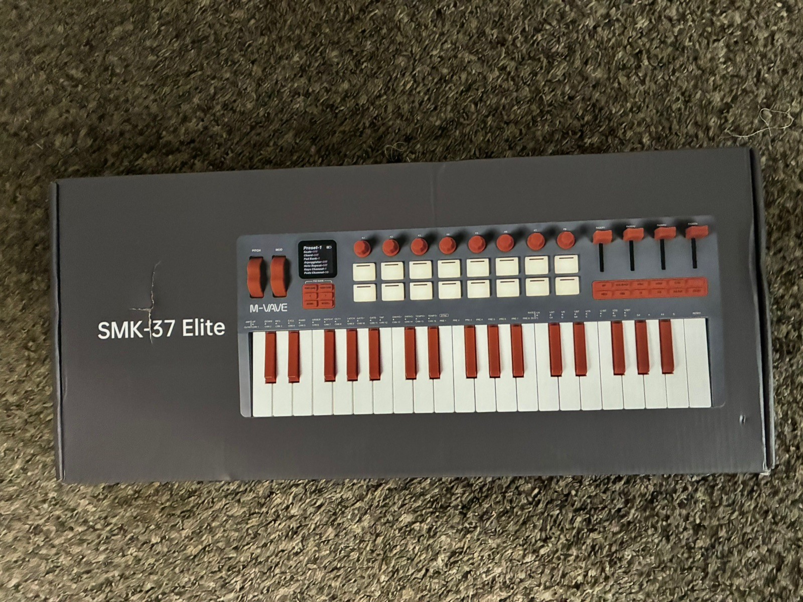 M-VAVE SMK-37 ELITE Wireless MIDI Keyboard Controller, PC, Mac, iOS, Android