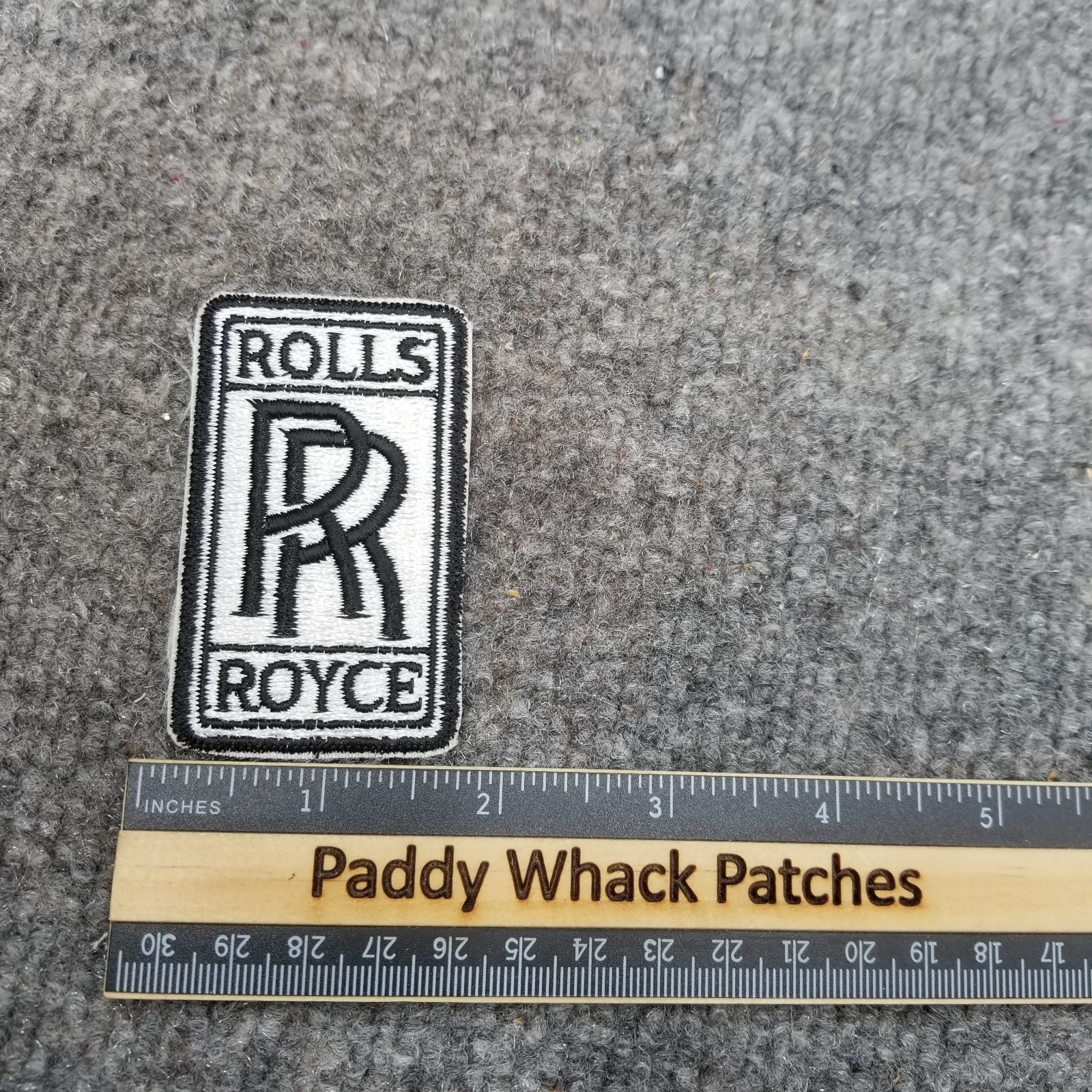 Vintage Rolls Royce Patch Car Auto 80s Automobile AC2a