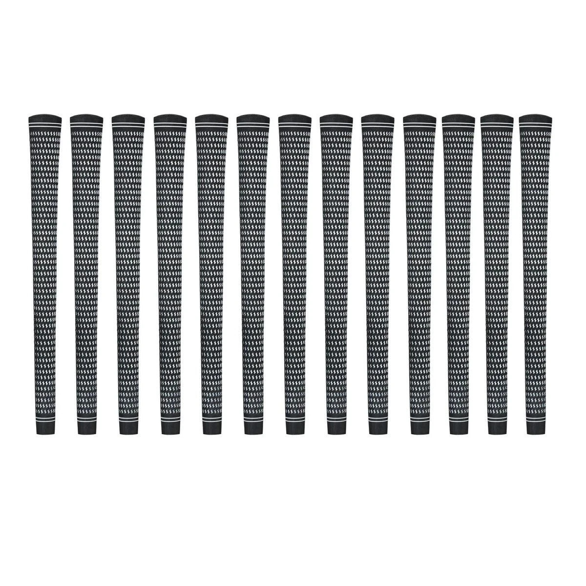 10 NEW KARMA REVOLUTION NO LOGO MENS BLACK/WHITE STD SIZE GOLF GRIPS / FREE SHIP