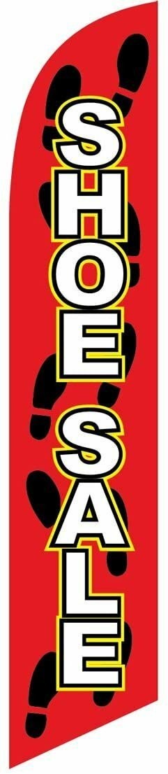 Shoe Sale Feather Banner Swooper Flag -No Wind Required- Replacement FLAG ONLY