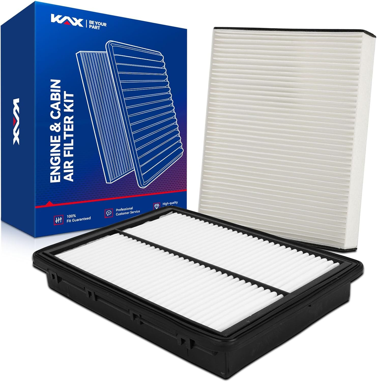 Engine & Cabin Air Filter Kit, Replacement for Hyundai Palisade 2020-2025, Repla