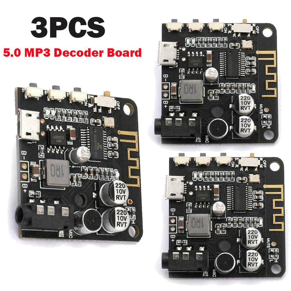 MP3 Decoder Board Mini Bluetooth 5.0 Audio Receiver MP3 Lossless Player Wireless