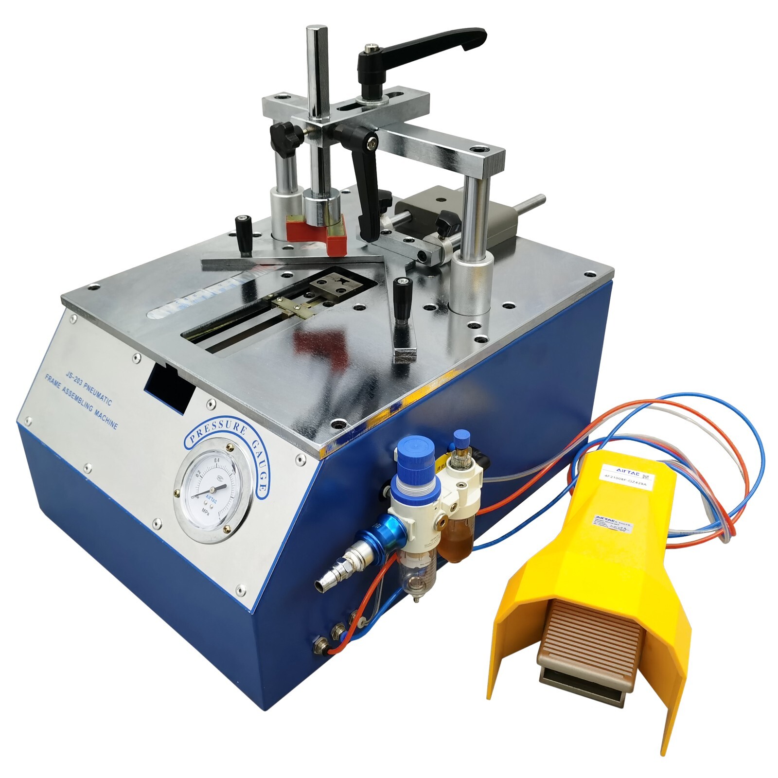 Desktop Pneumatic Picture Frame Nail Angle Machine Frame Nailing Machine