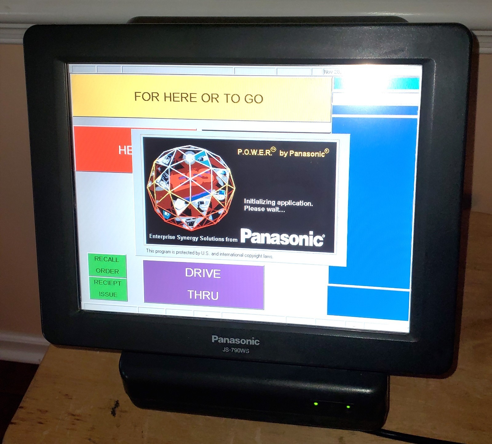Panasonic JS-790WS 12" Touchscreen POS Terminal Register w/ XP Embedded