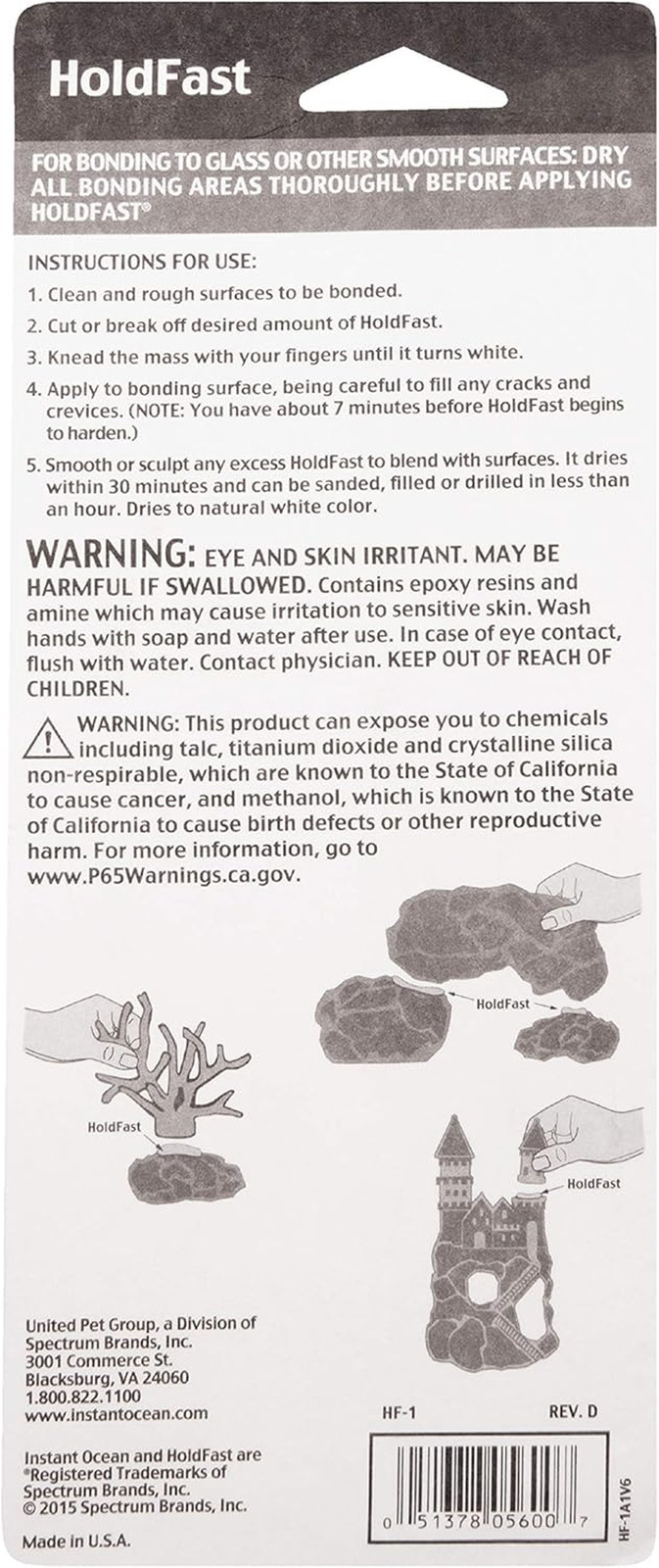 Holdfast Epoxy Stick, Fish Safe 4 Oz