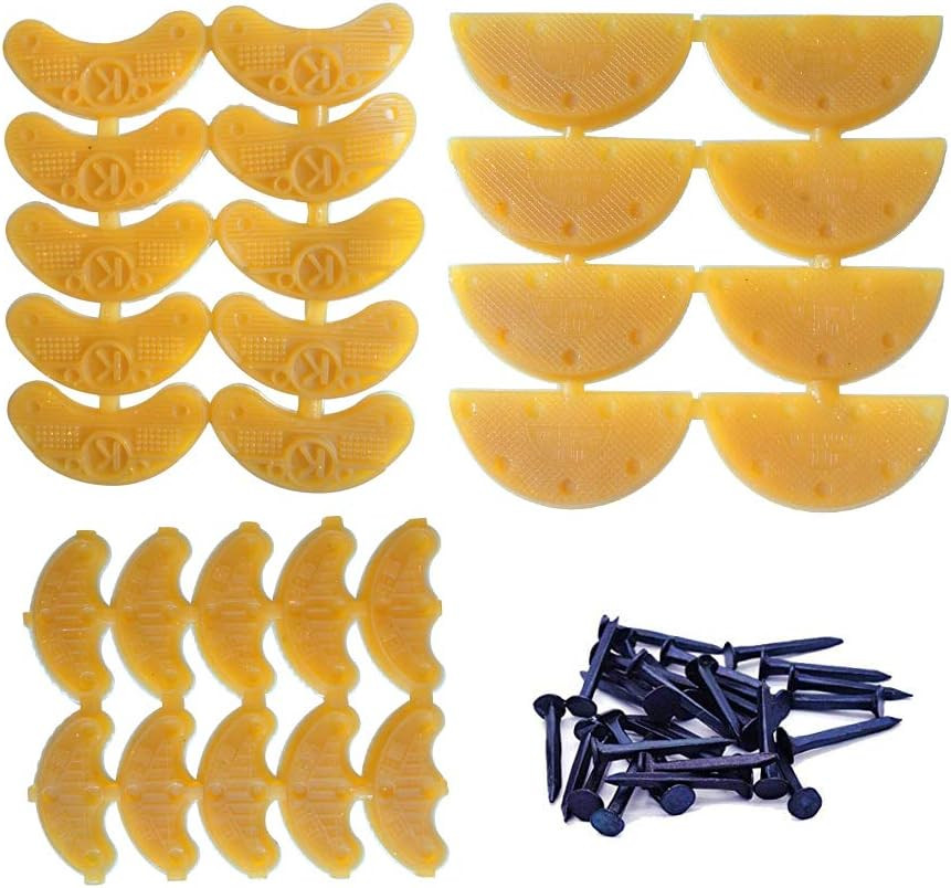 Heel Plates 14 Pairs Rubber Shoes Heel Taps Tips Repair Pad Replacement with Nai
