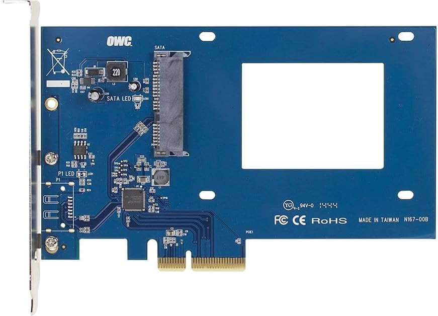 Pcie X4 Sata 6G Input Output Card For Mac Pro Xserve Ssd Hdd Upgrade