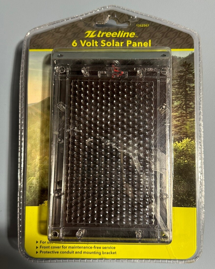 Treeline 6 V/Volt Solar Charging Panel Wild Game Feeder 1362367 Lo#EB70