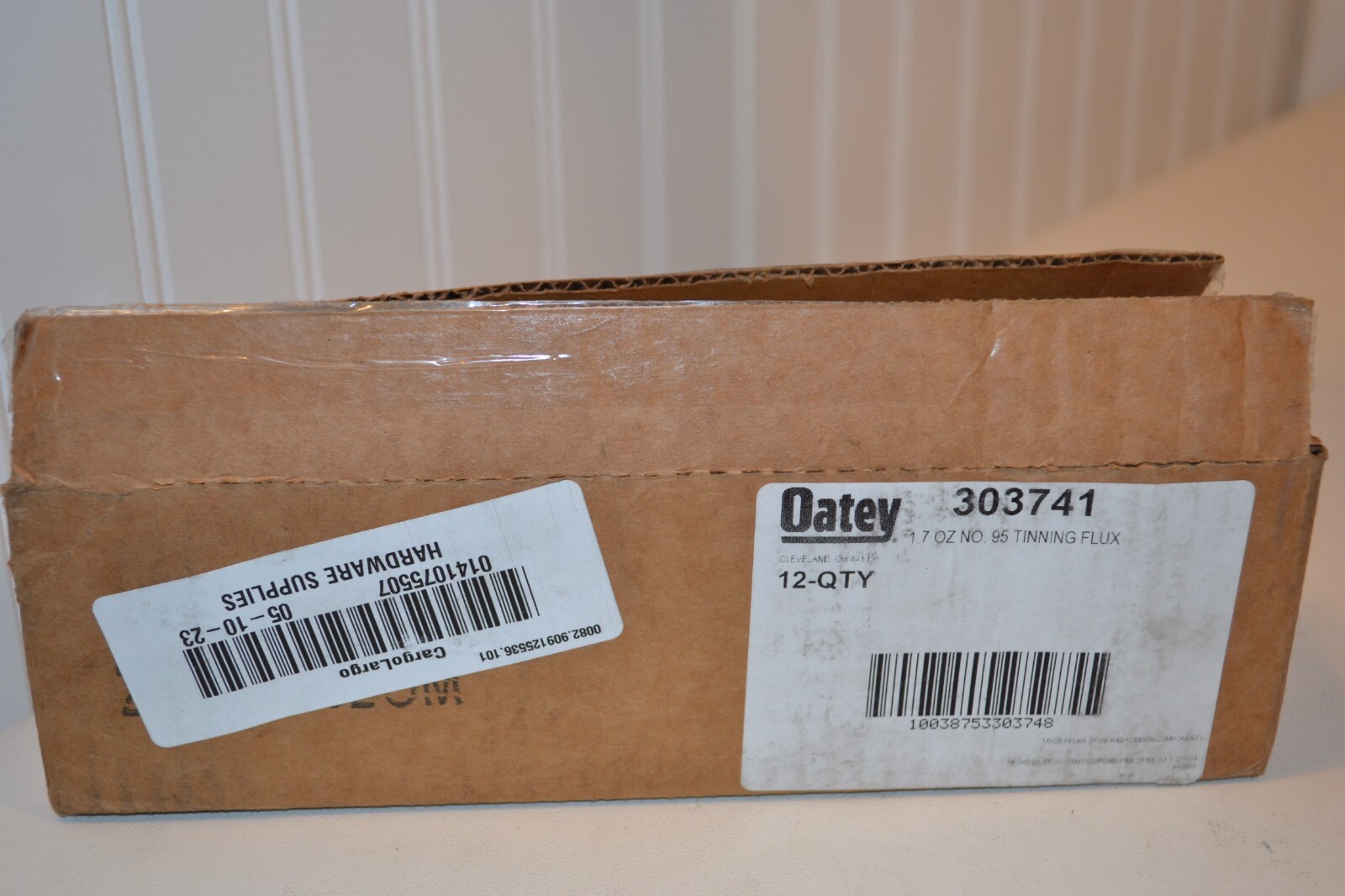 LOT OF 12 Oatey No. 95 Tinning Flux, 1.7 oz, Carded, Paste, Greenish-Gray