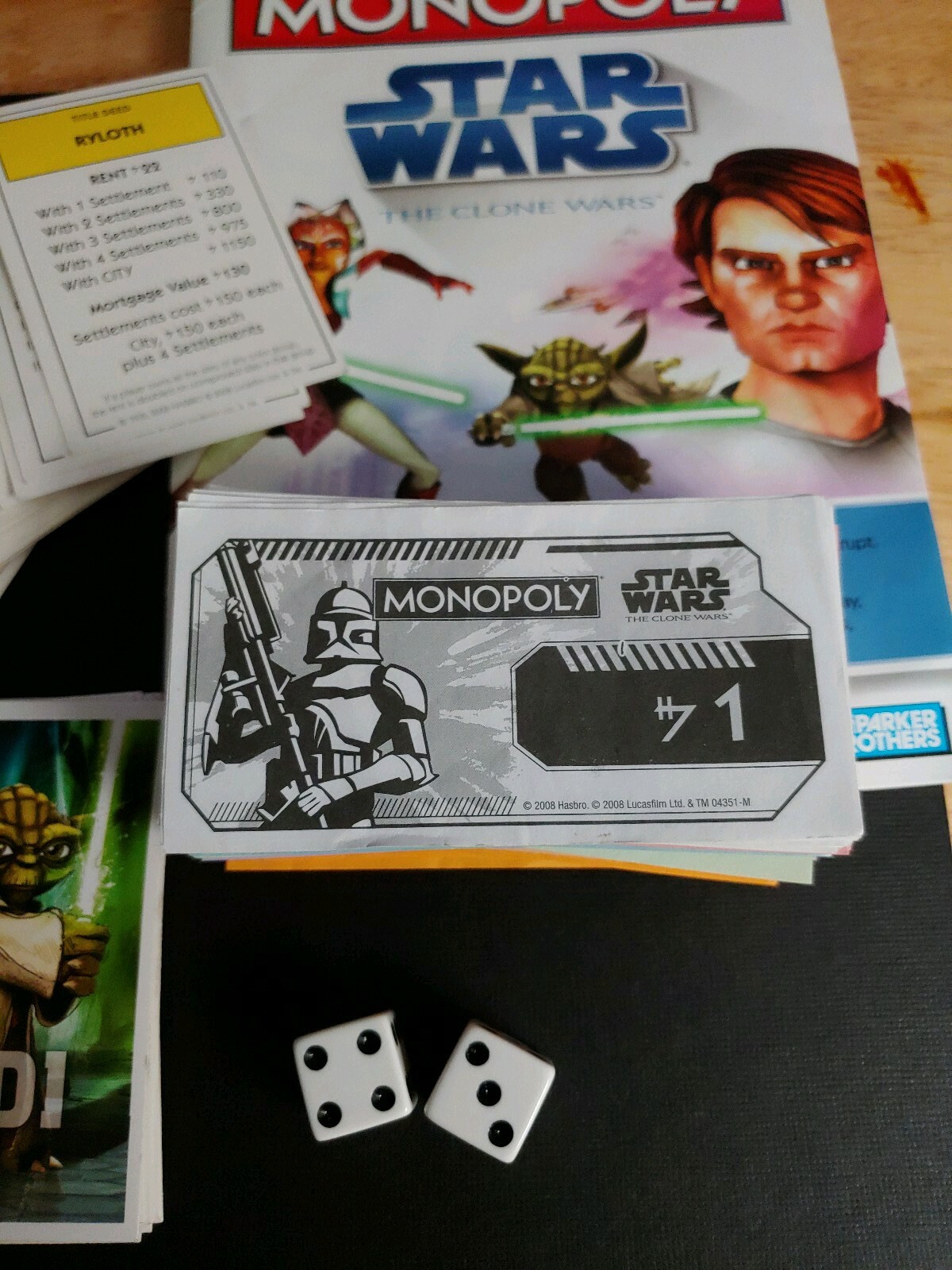 Monopoly Star Wars The Clone Wars Replacement Pcs