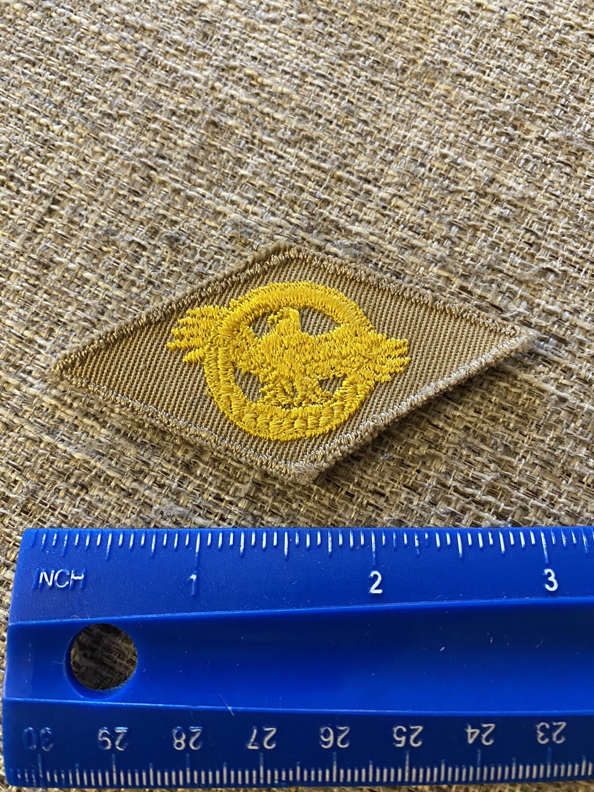 WWII Honorable Discharge US Army Patch Ruptured Duck INV7398
