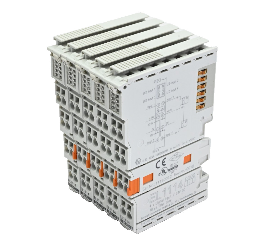 Lot of 5x Beckhoff EL1114 EtherCAT Terminal 4channel digital input 24 V DC 10 µs