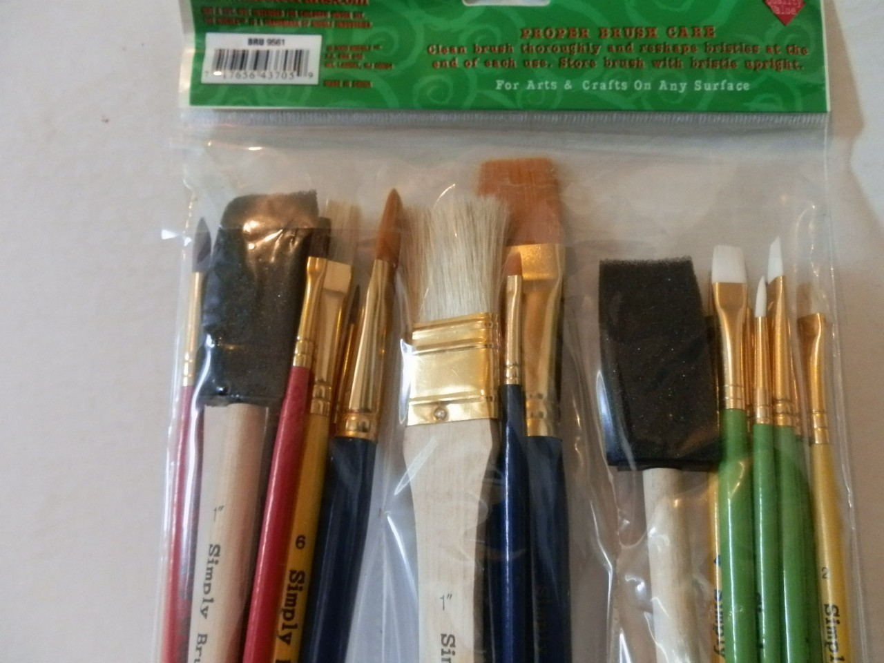 Simply Brushes 25pc All Purpose Hobby & Craft Paint Brush Value Pack