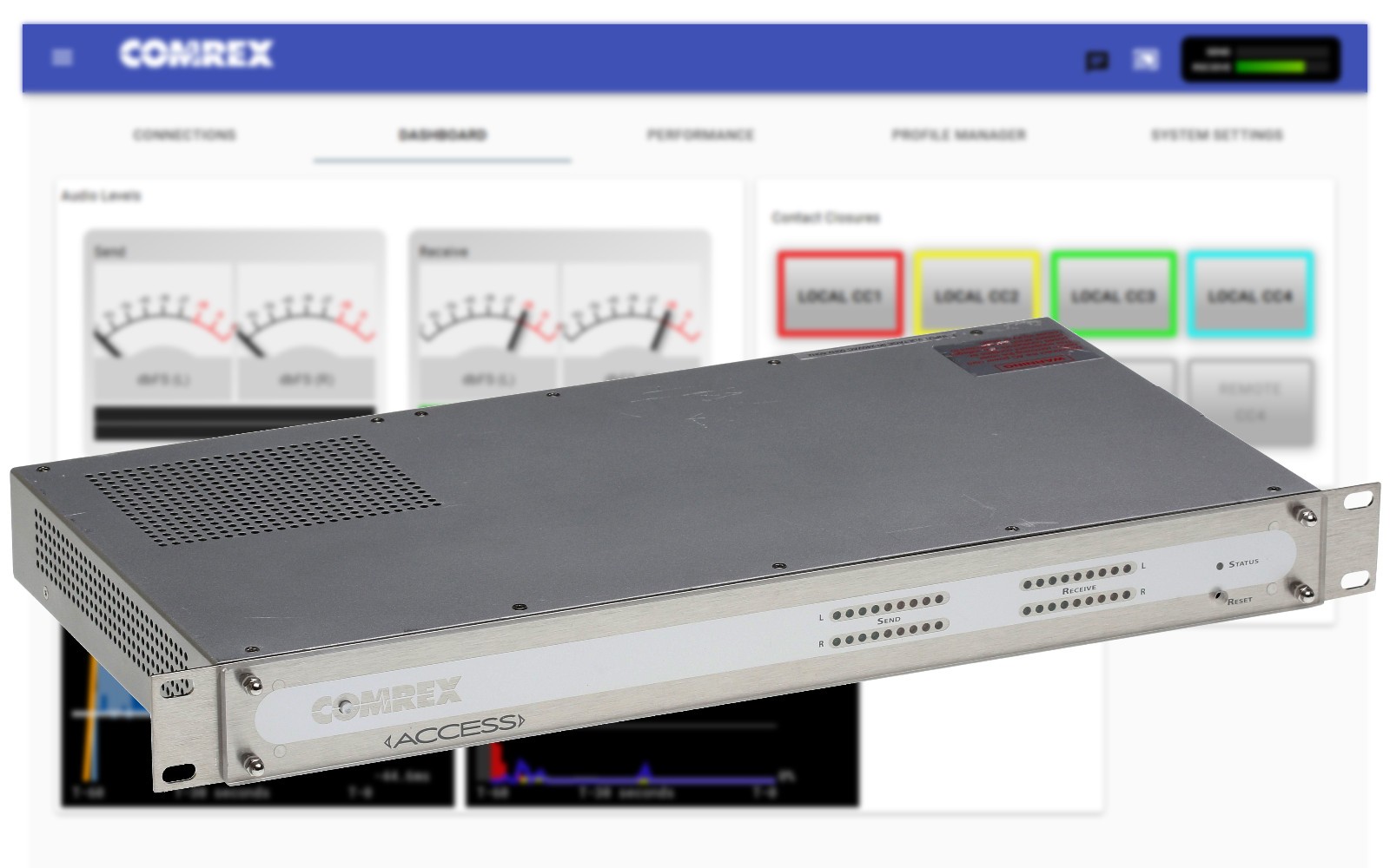 Comrex ACCESS Codec AES Audio Over IP Endpoint AAC Internet AoIP w/ TS License