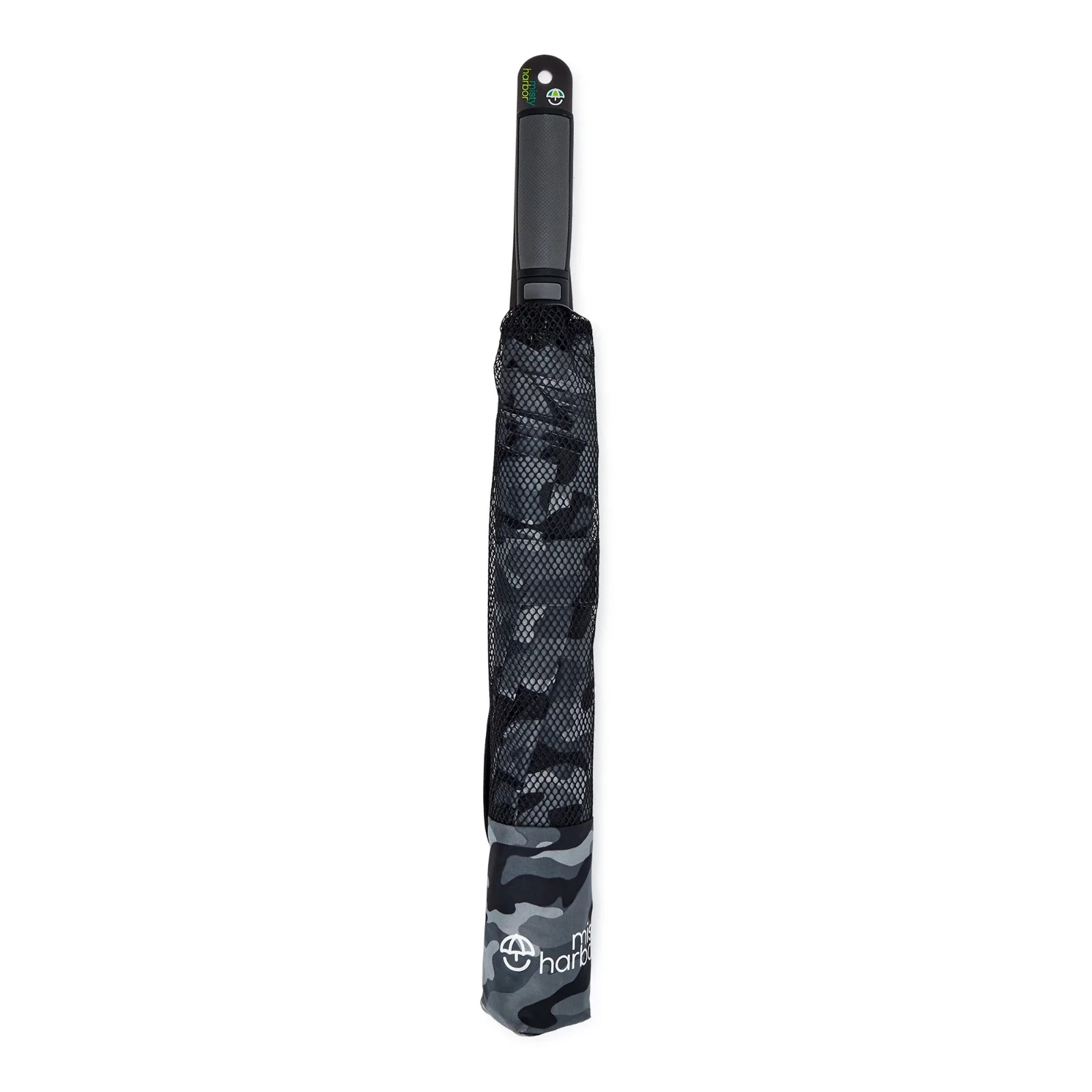 Misty Harbor Automatic Open Two Person Rain Umbrella Black Camo