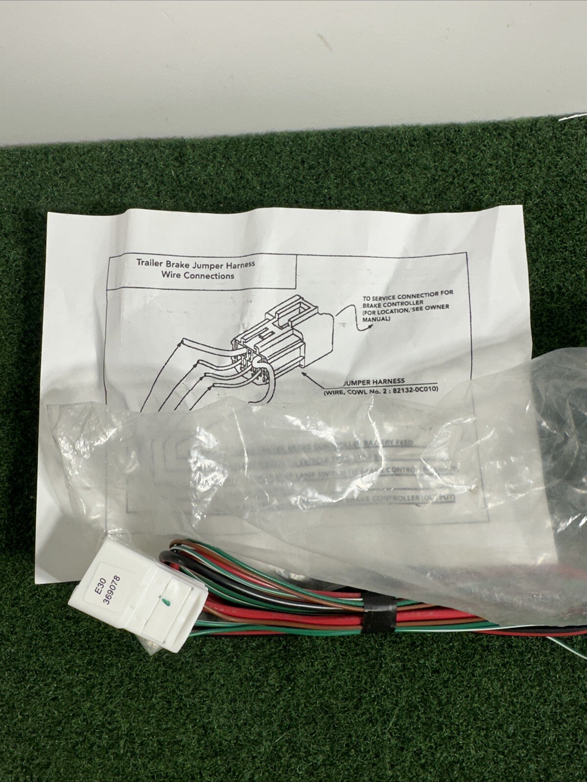 Toyota Tacoma Trailer Brake Jumper Harness Wire Connector Part # 82132-0C010