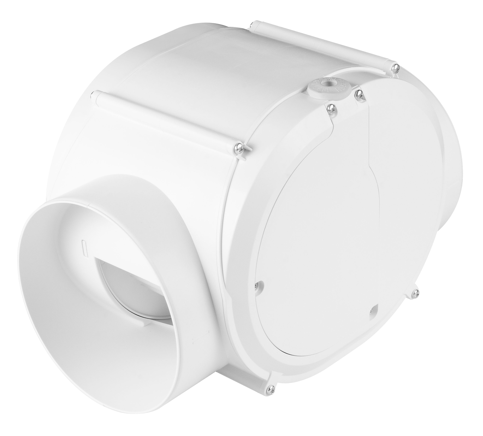 AWENTA VTR125DT Inline Duct Fan 125 mm Round White Matt Timer 230 V IP44