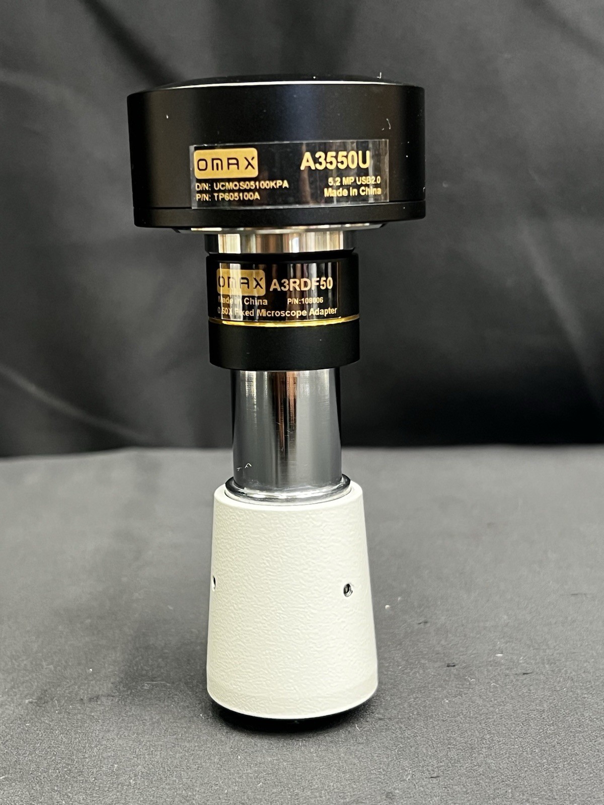 OMAX 5 Mega Pixel Digital 2.0 USB Microscope Camera Excellent Condition