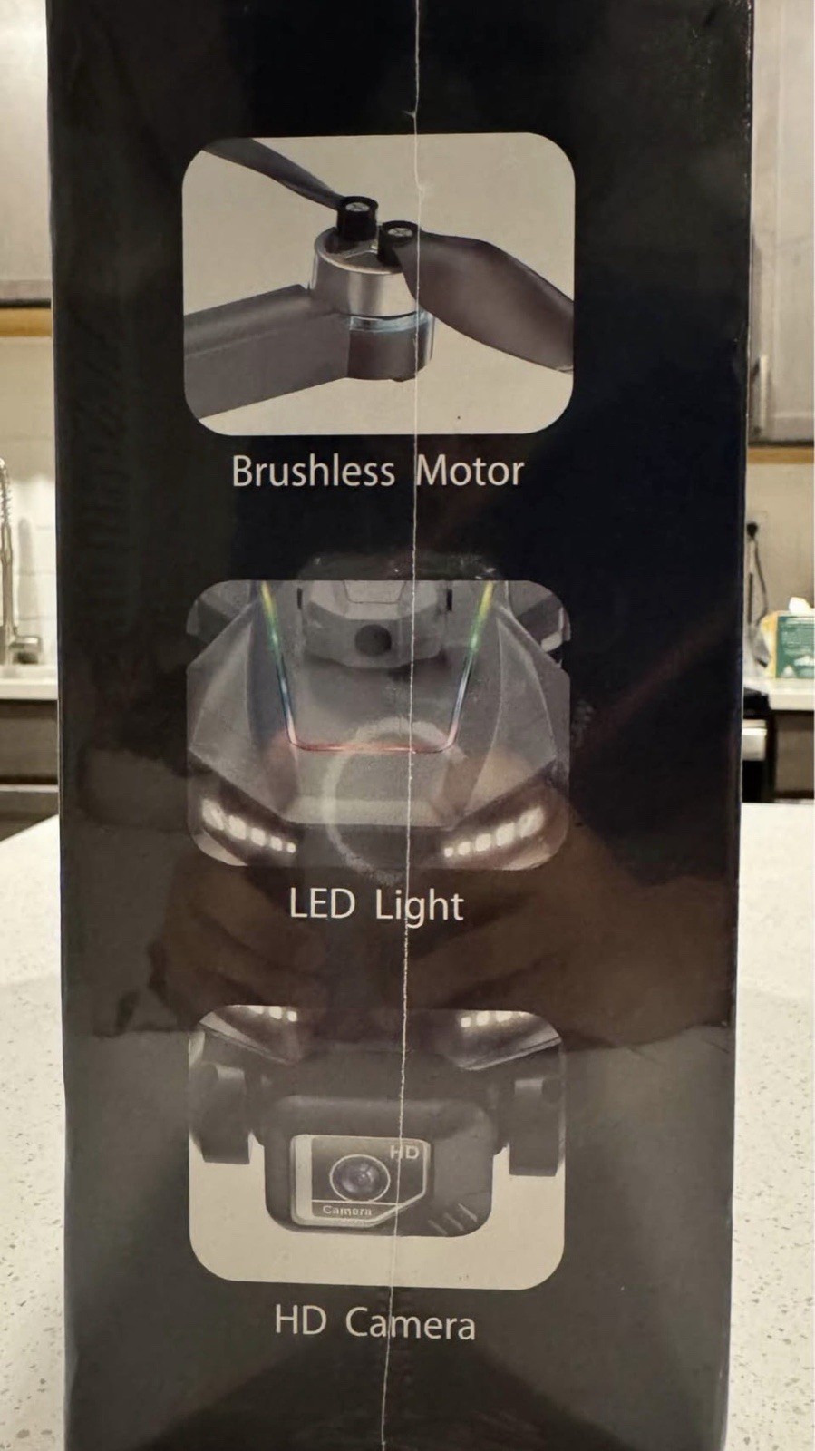 DMES TLX18 Quadcopter Drone HD Camera Foldable LED Light Optical Flow