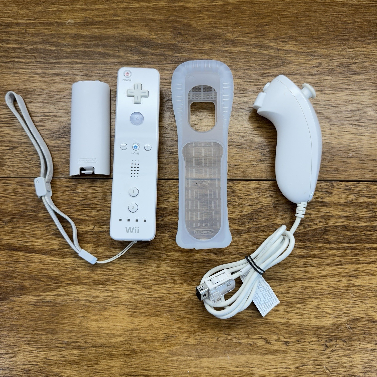 OEM Nintendo Wii Remote Wiimote Controller White RVL-003 & Nunchuk RVL-004