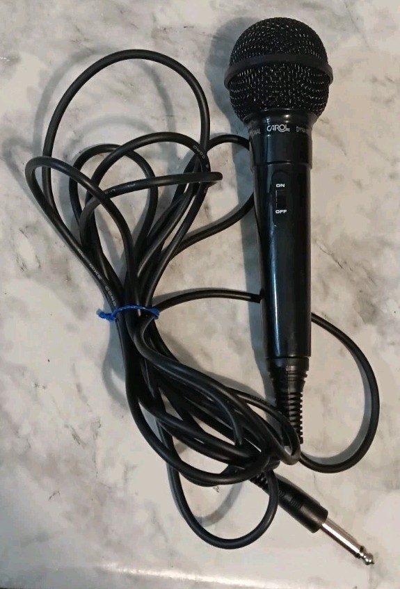 Carol MUD-325 Unidirectional Dynamic Microphone Karaoke Mic Untested As Is