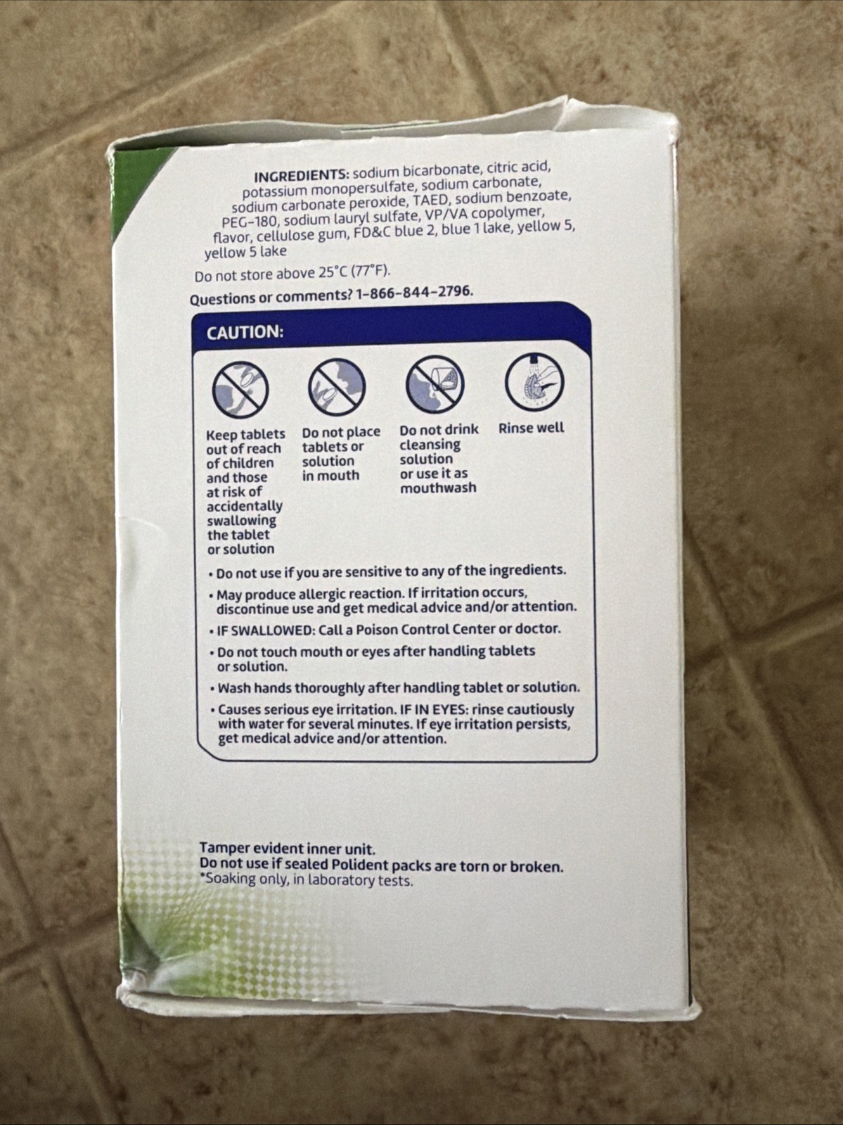 Polident Antibacterial 120 Tablets