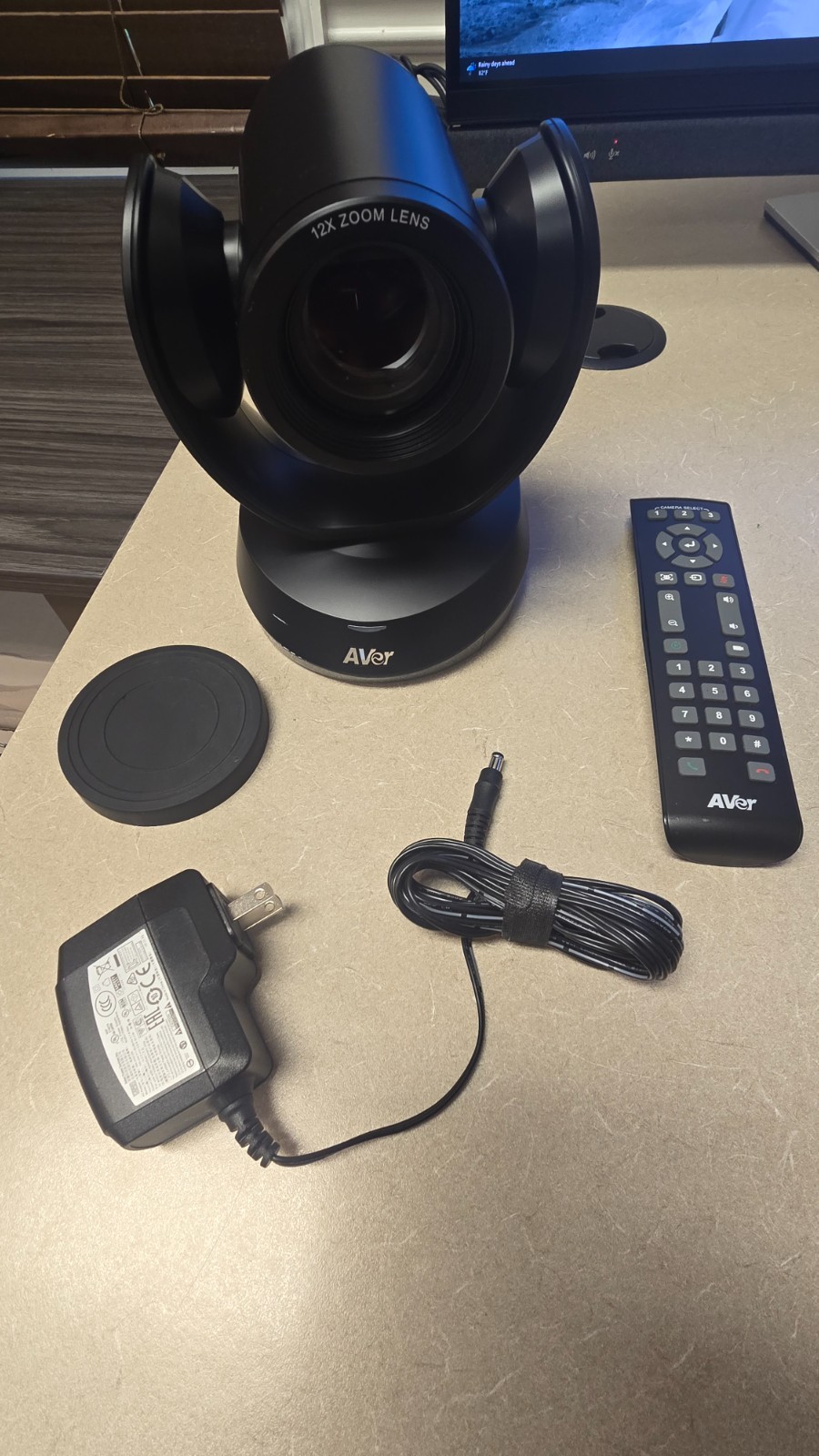 AVer CAM520 Pro PoE Conference Camera 1080p 60fps 12x Optical Zoom Used