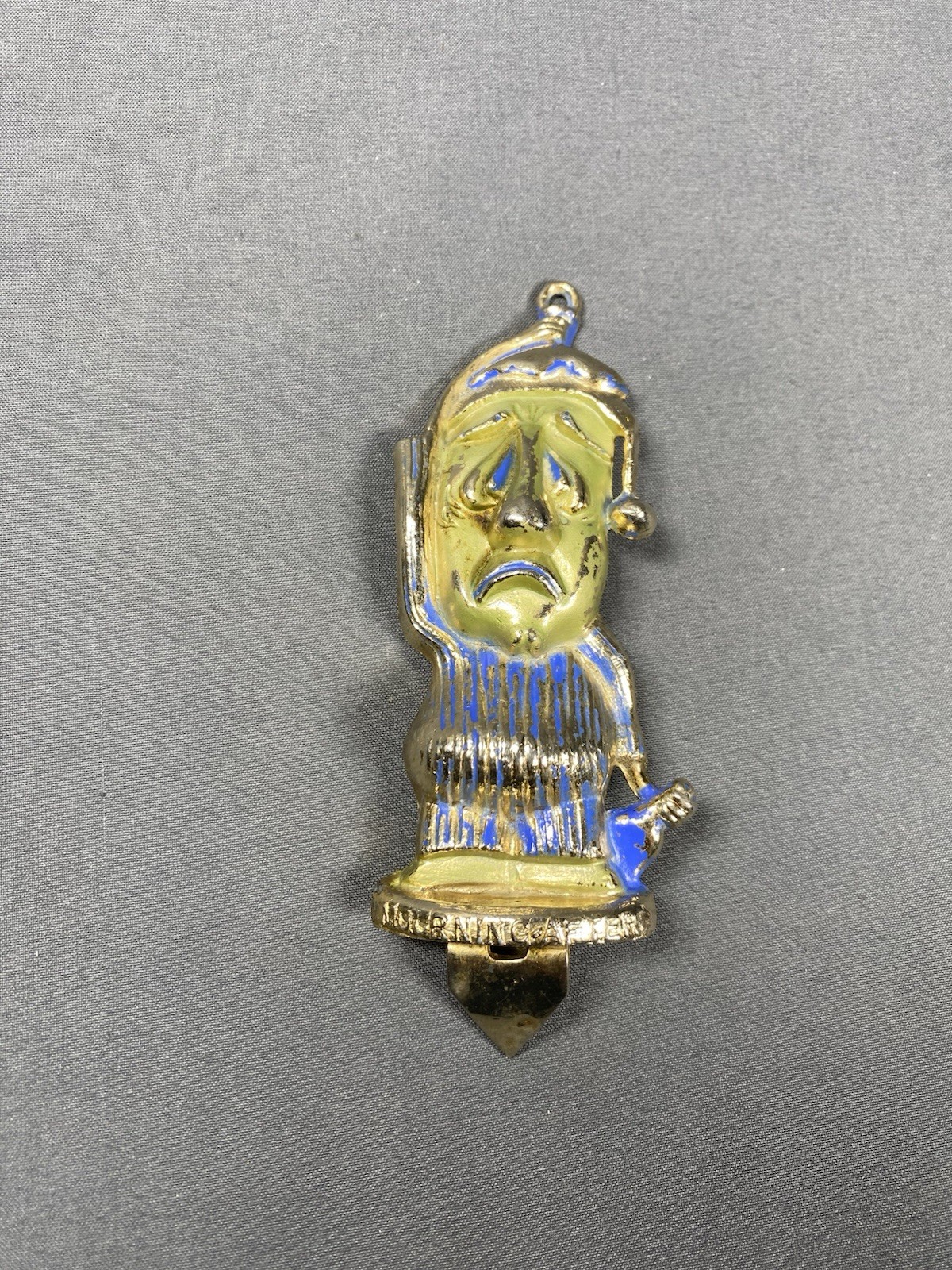 Vintage Morning After Metal Bottle Opener “Mourning After” Hangover/hungover Guy