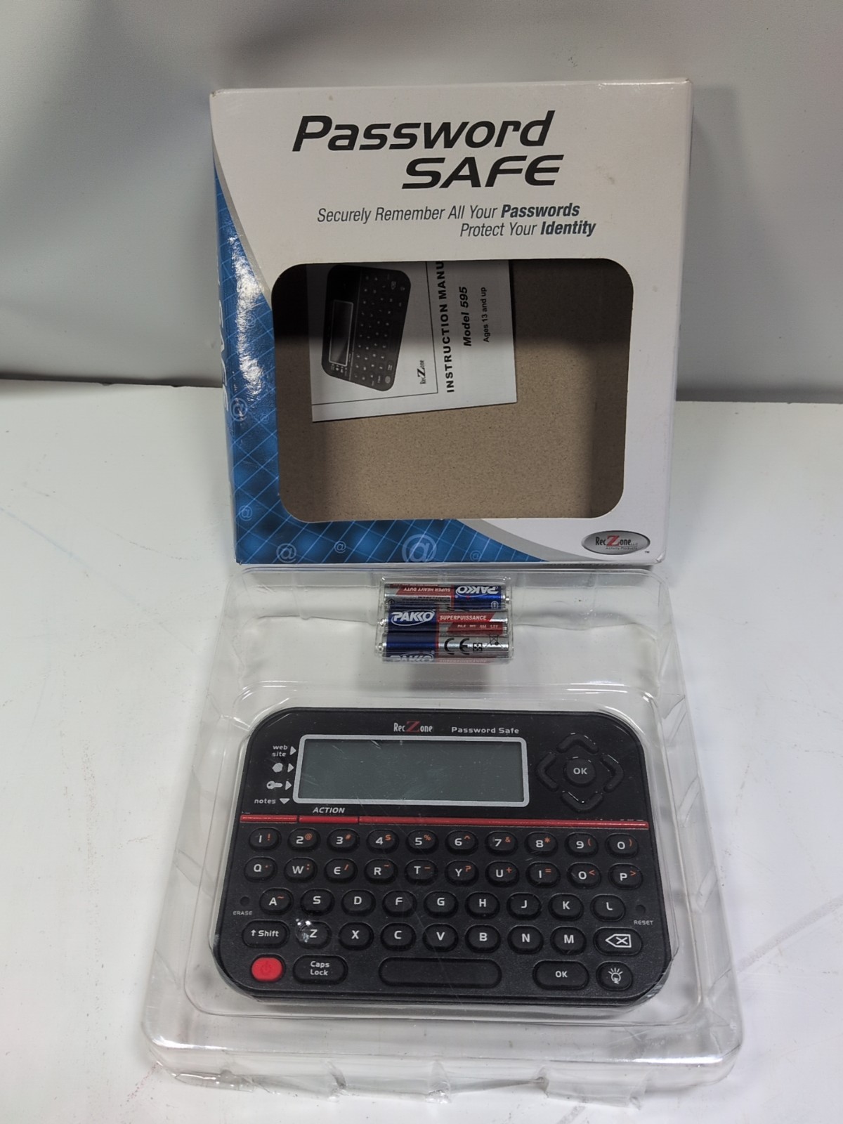 New Password Keeper Safe Vault Password Organizer RecZone Model 595 New Open Box