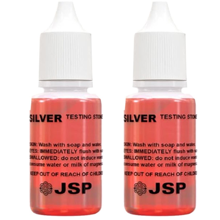 Silver Acid Testing Solution Silver 925 Test Scrap 1/2 Fl Oz.2 Bottles